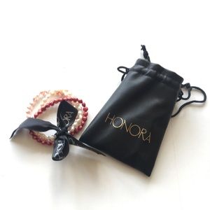 New! Honora Set of 3 Freshwater Pearl Bracelets